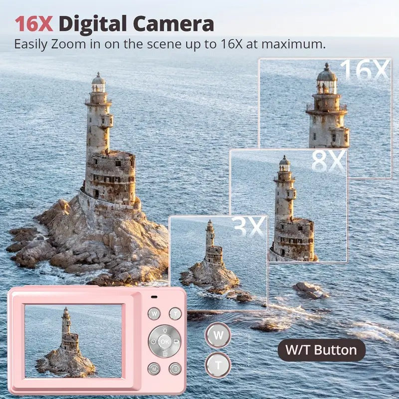 Compact Digital Camera with Retro Design | Practical, Durable & Designed to Make Everyday Life Easier