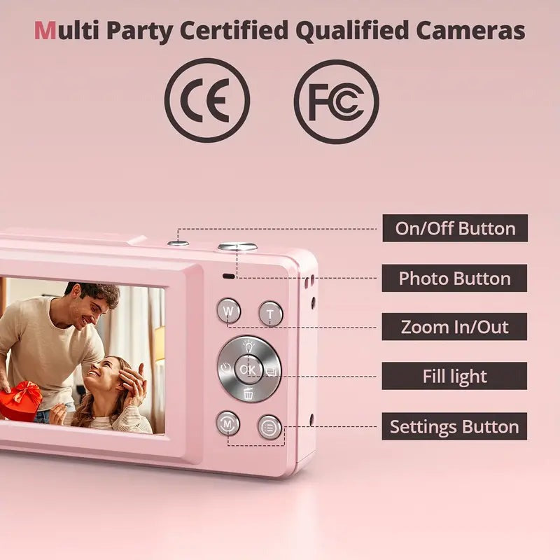 Compact Digital Camera with Retro Design | Practical, Durable & Designed to Make Everyday Life Easier