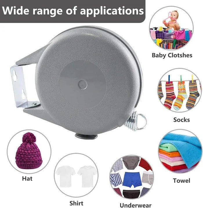 Retractable Washing Line with Swivel Wall Mount | Practical, Beautiful & Built to Last — The Smart Choice for Any Home