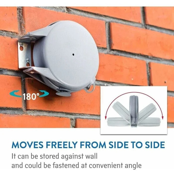 Retractable Washing Line with Swivel Wall Mount | Practical, Beautiful & Built to Last — The Smart Choice for Any Home