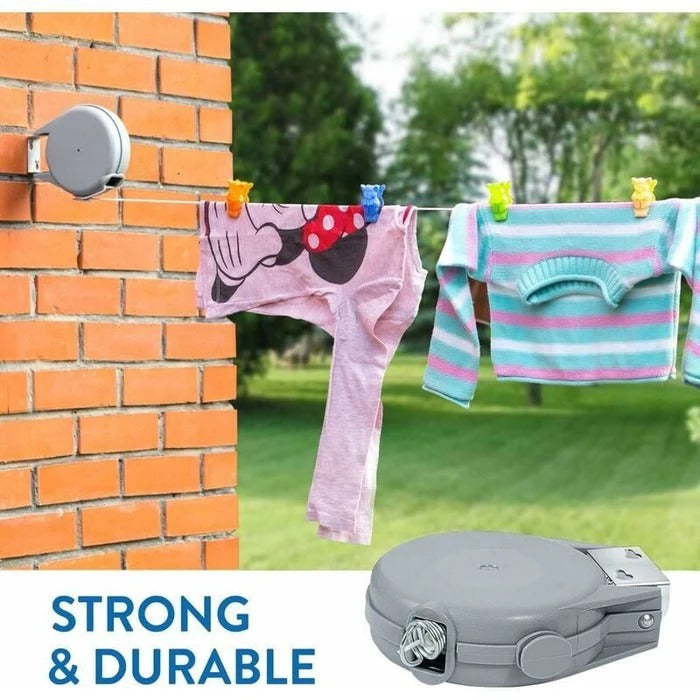 Retractable Washing Line with Swivel Wall Mount | Practical, Beautiful & Built to Last — The Smart Choice for Any Home