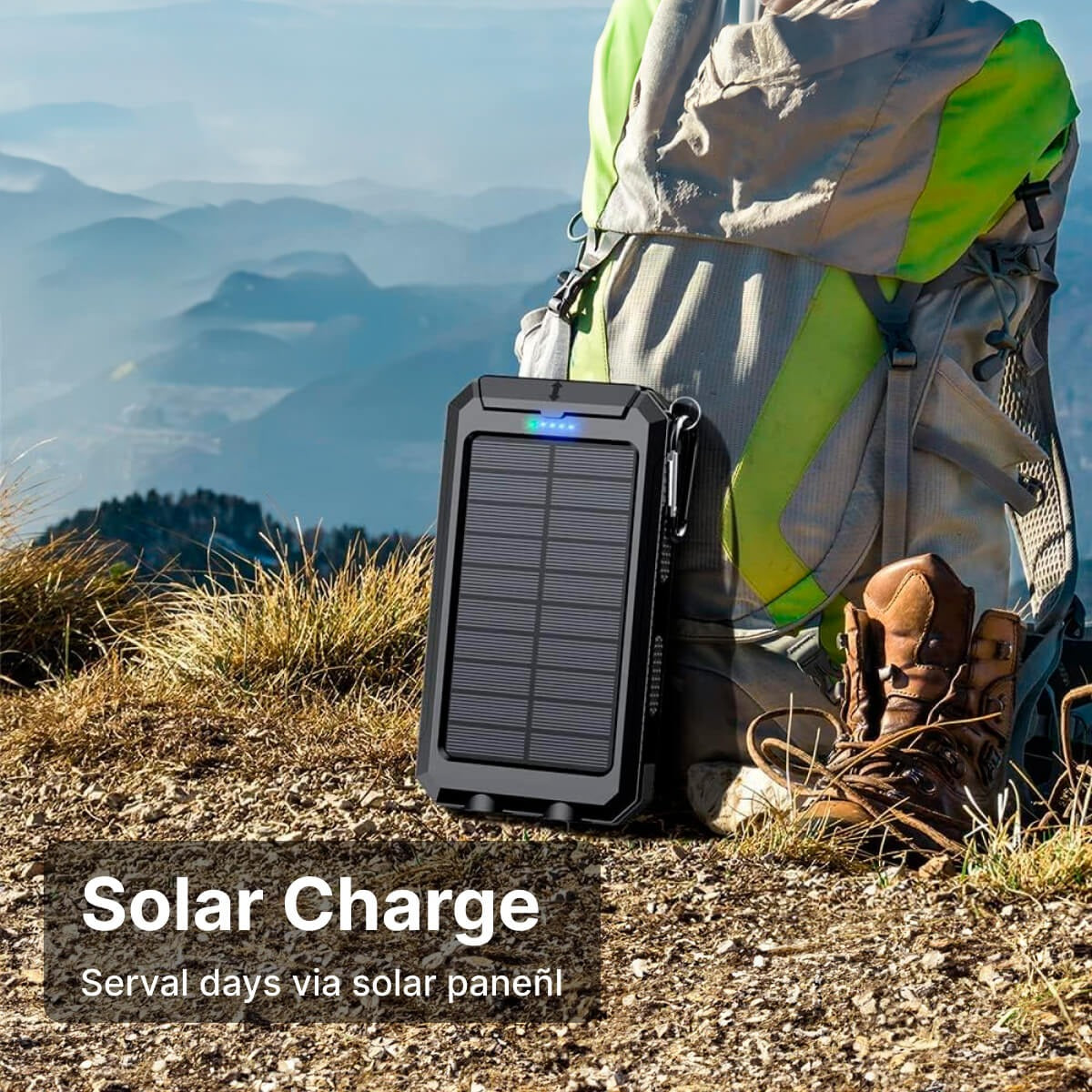 Solar Charger Waterproof Power Bank | Premium Outdoor Essential for Garden Lovers — Built to Last Outdoors