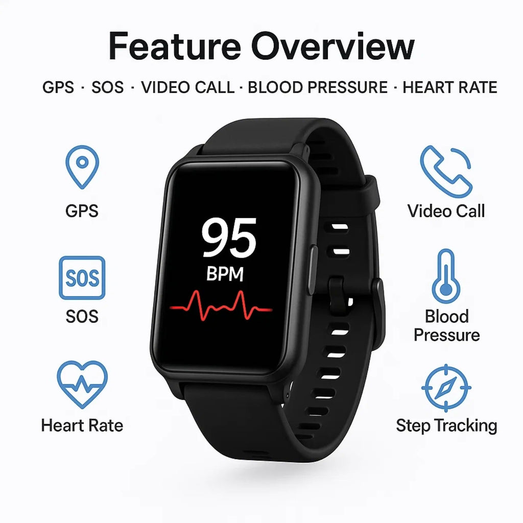 Fall Detection Smartwatch for Seniors | Cleverly Designed for Everyday Use — You'll Wonder How You Managed Without It