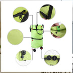 2-in-1 Foldable Shopping Bag with Wheels | Compact, Stylish & Incredibly Useful — An Everyday Home Must-Have