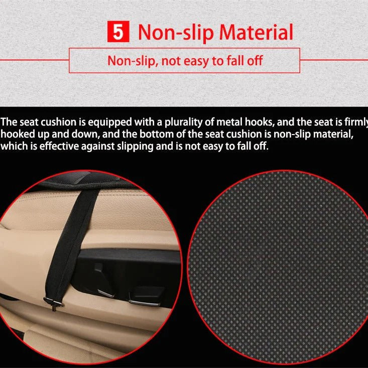 Heated Car Seat Cushion | Ergonomic Design for Targeted Relief, Improved Comfort & Mobility