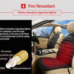 Heated Car Seat Cushion | Ergonomic Design for Targeted Relief, Improved Comfort & Mobility