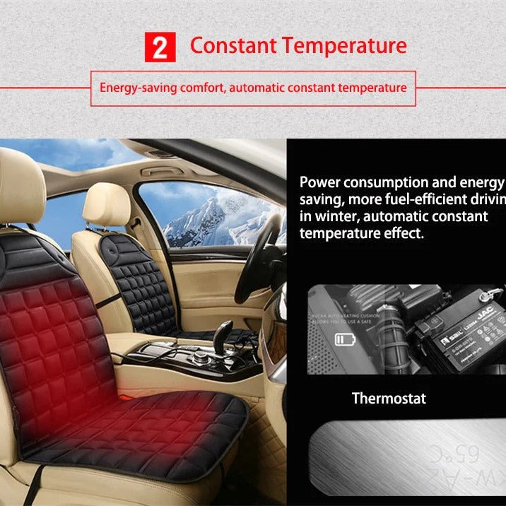 Heated Car Seat Cushion | Ergonomic Design for Targeted Relief, Improved Comfort & Mobility