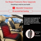 Heated Car Seat Cushion | Ergonomic Design for Targeted Relief, Improved Comfort & Mobility