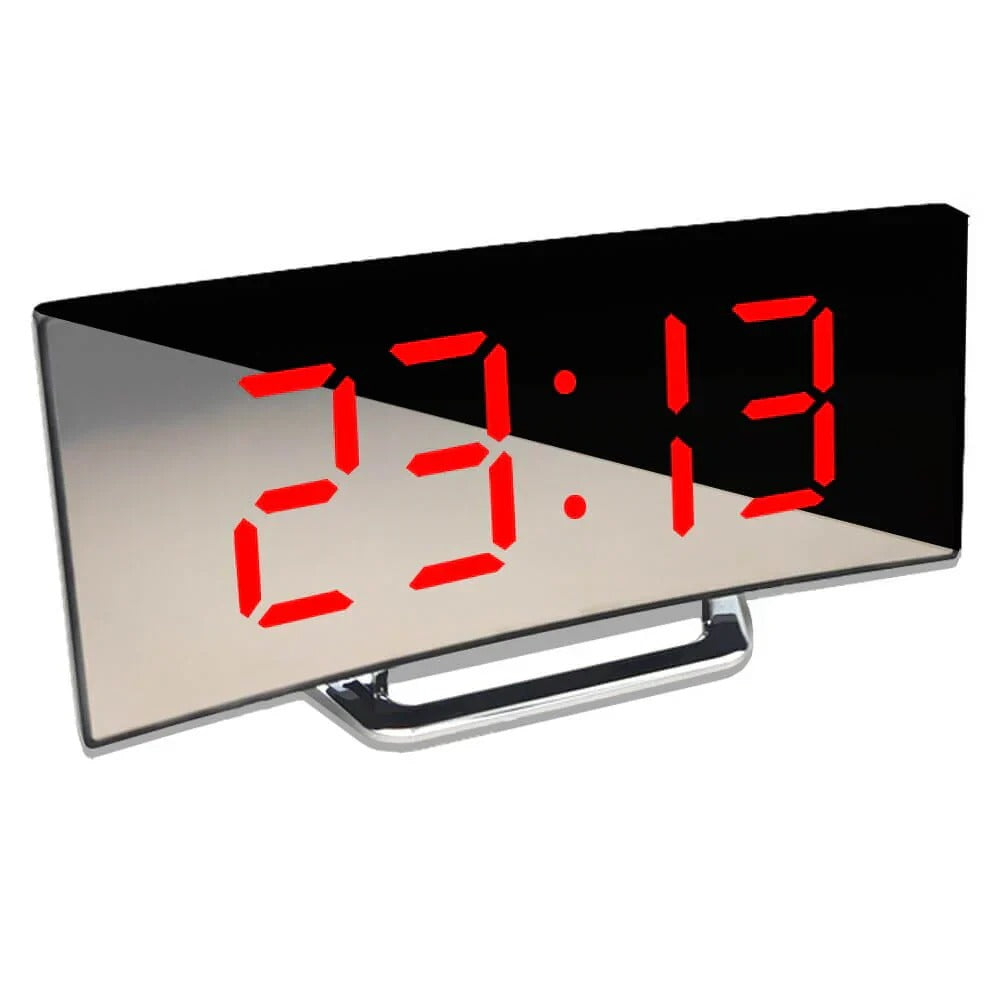 Modern Curved LED Digital Clock | Quality Home Accessory Built to Look Great & Last for Years
