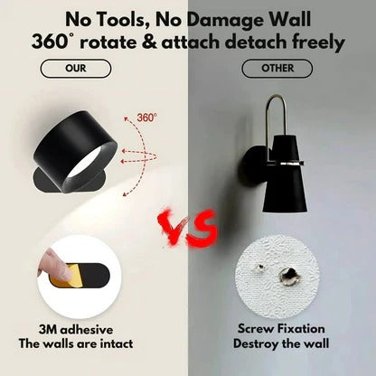Rechargeable Wall Light with 360° Rotation | Compact, Powerful & Ready to Go — Premium Tech at Outstanding Value