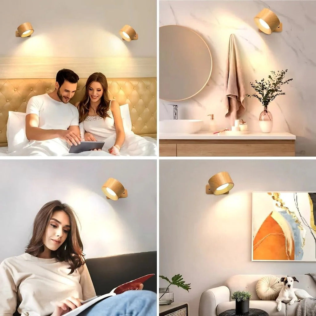 Rechargeable Wall Light with 360° Rotation | Compact, Powerful & Ready to Go — Premium Tech at Outstanding Value