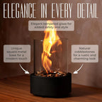 Portable Glass Tabletop Fireplace | Practical, Beautiful & Built to Last — The Smart Choice for Any Home