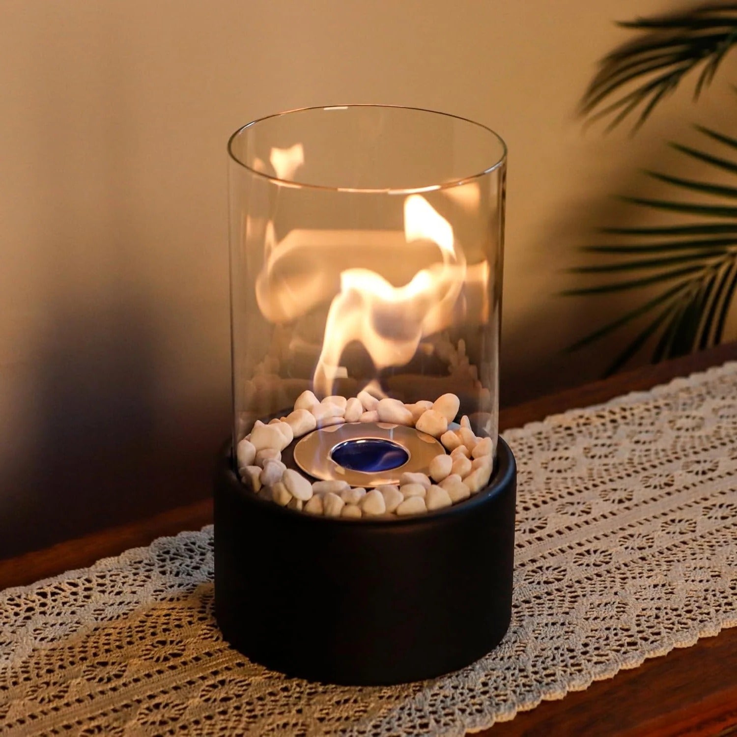 Portable Glass Tabletop Fireplace | Practical, Beautiful & Built to Last — The Smart Choice for Any Home