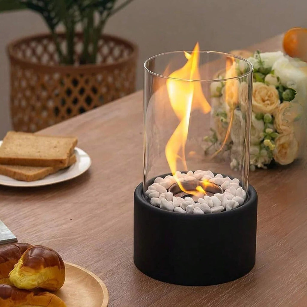 Portable Glass Tabletop Fireplace | Practical, Beautiful & Built to Last — The Smart Choice for Any Home