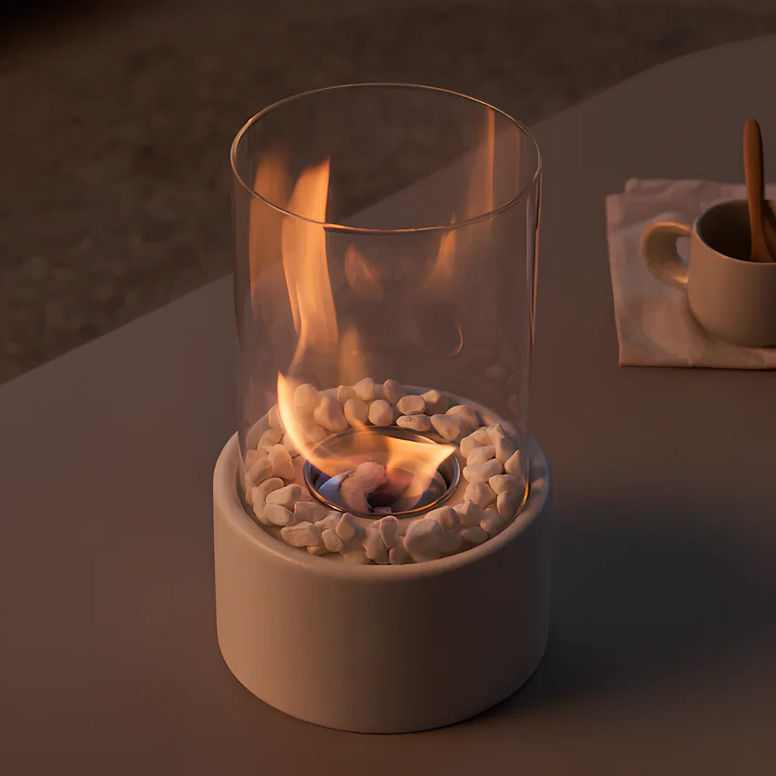 Portable Glass Tabletop Fireplace | Practical, Beautiful & Built to Last — The Smart Choice for Any Home