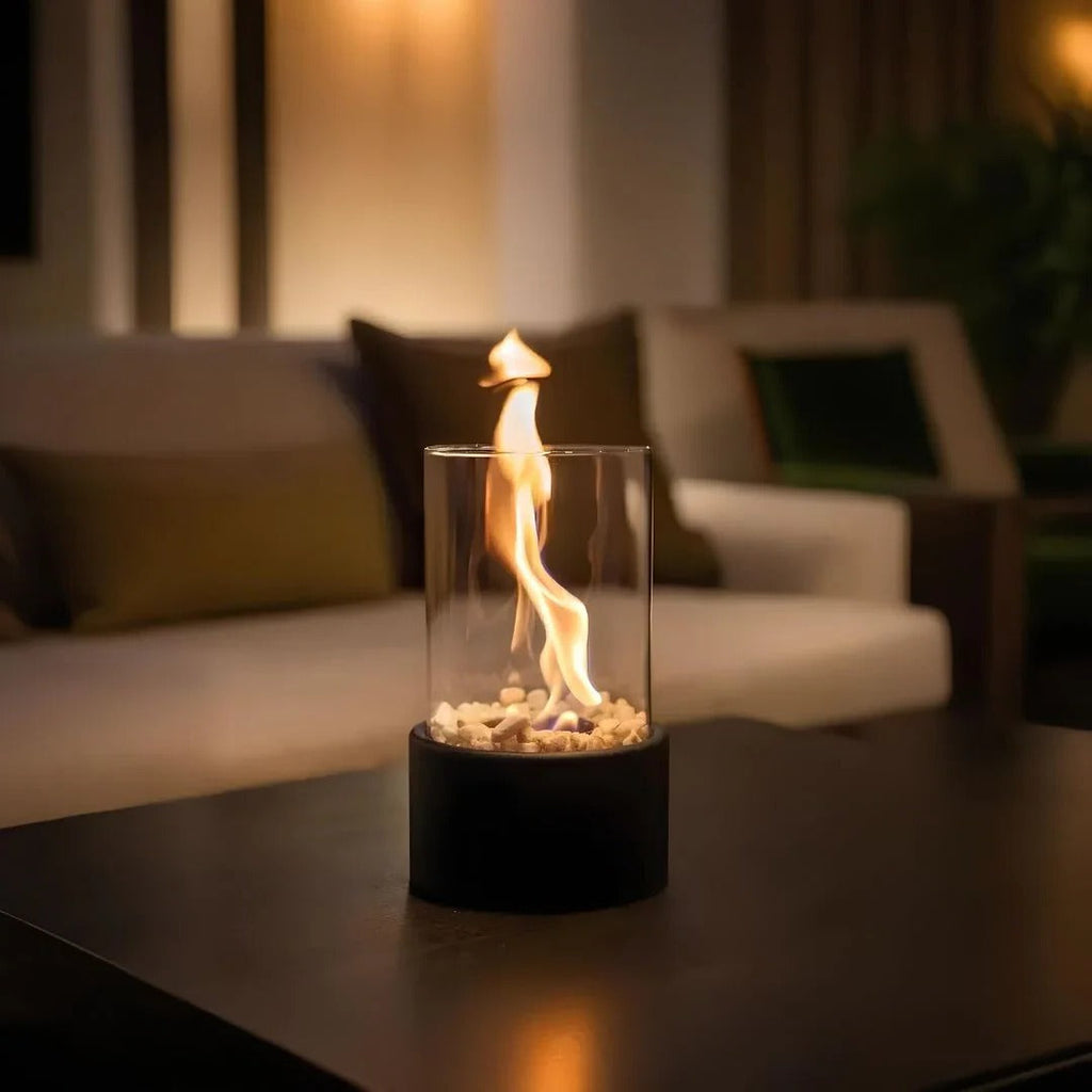 Portable Glass Tabletop Fireplace | Practical, Beautiful & Built to Last — The Smart Choice for Any Home