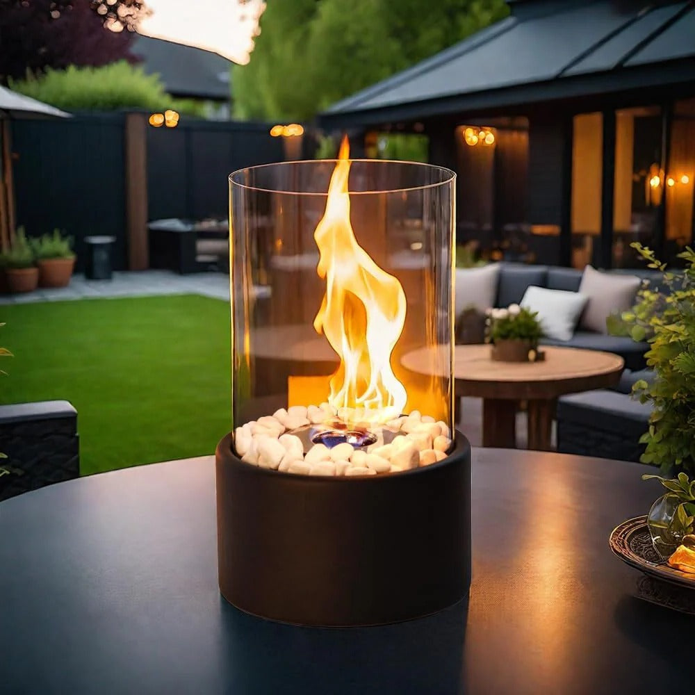 Portable Glass Tabletop Fireplace | Practical, Beautiful & Built to Last — The Smart Choice for Any Home