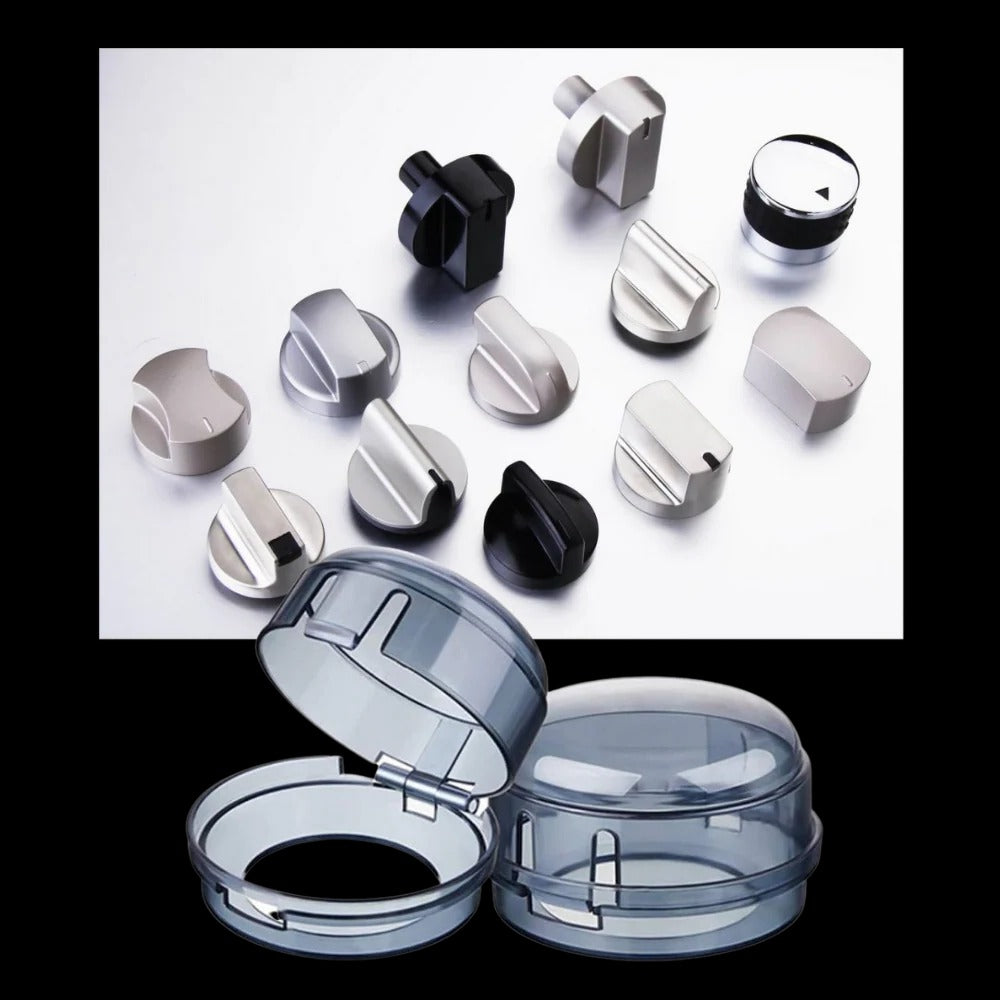 Gas Stove Knob Protector Set | Effortlessly Functional Home Essential for Clean, Organised Living