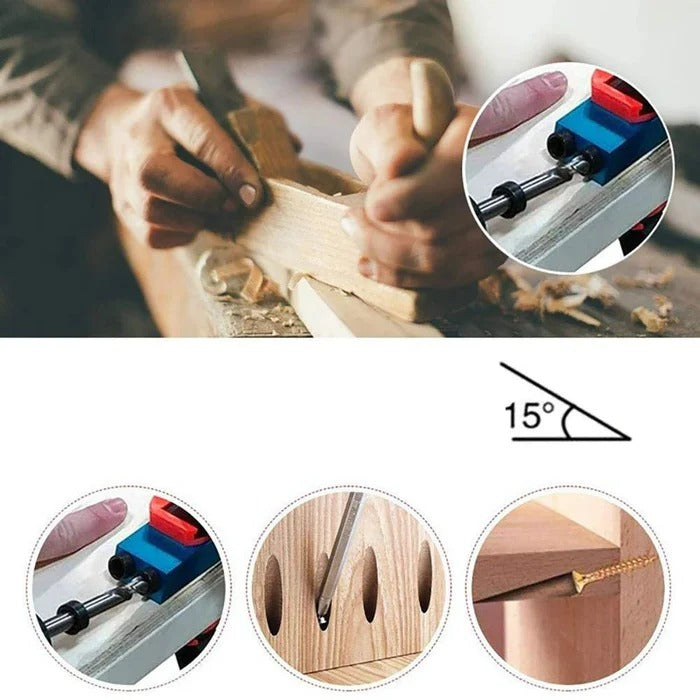 Woodworking Angle Drill Guide Tool | Professional-Grade Tool Built for Precision, Durability & Reliability