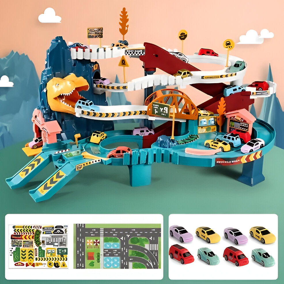 Dinosaur Race Track | Effortlessly Functional Home Essential for Clean, Organised Living