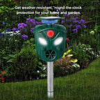 360° Solar Ultrasonic Animal Repeller | Built for British Weather — Durable, Attractive Outdoor Design