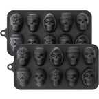 Skull-Shaped Ice Cube Tray | Effortlessly Functional Home Essential for Clean, Organised Living