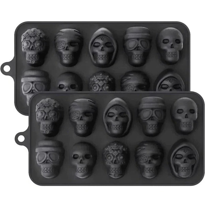 Skull-Shaped Ice Cube Tray | Effortlessly Functional Home Essential for Clean, Organised Living