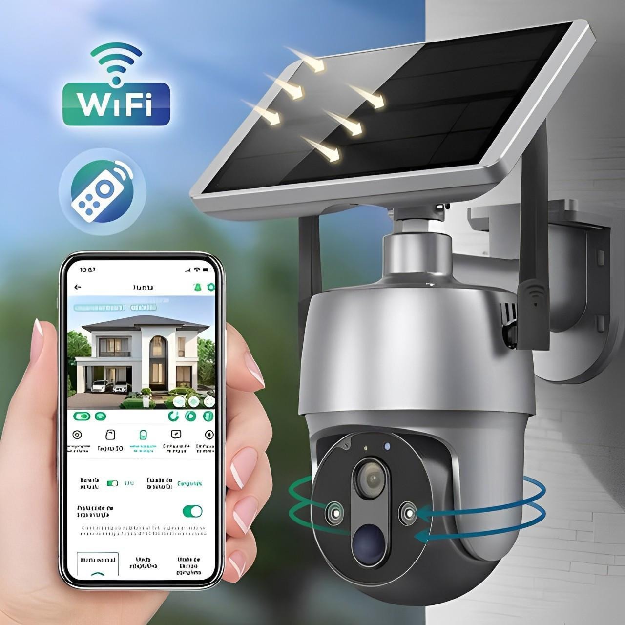 Solar-Powered Outdoor Surveillance Camera | Make Your Garden Beautiful, Functional & the Envy of the Neighbourhood