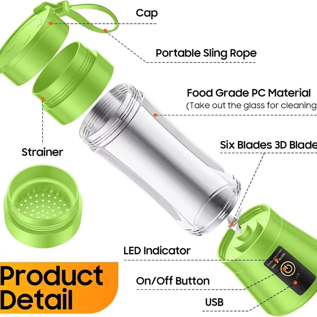 Mini Electric Portable Juicer Blender | The Kitchen Essential That Changes How You Cook, Prep & Enjoy Food