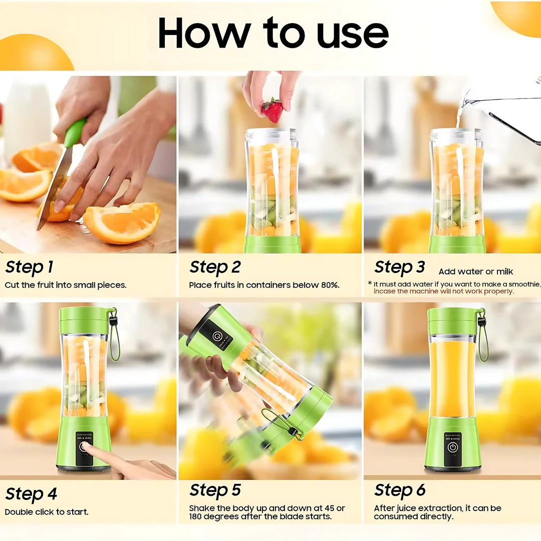 Mini Electric Portable Juicer Blender | The Kitchen Essential That Changes How You Cook, Prep & Enjoy Food