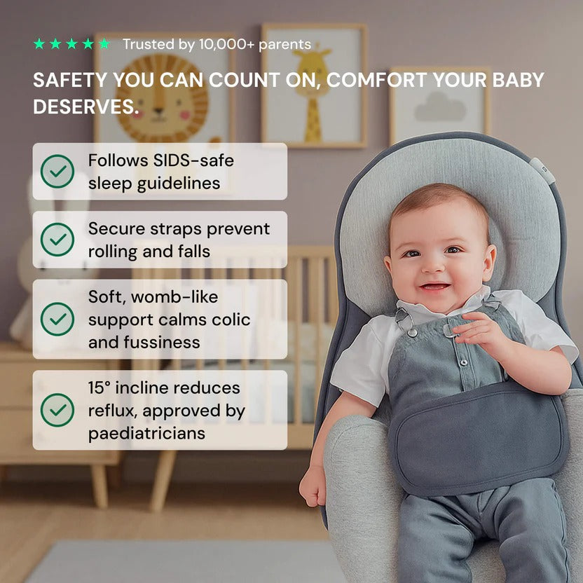 Inclined Reflux Pillow Bed for Infants | Must-Have Baby Accessory Loved by Parents Around the World