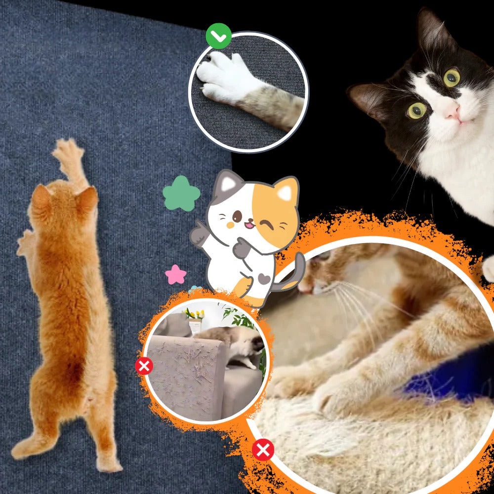 Adhesive Wall Mounted Cat Scratch Pad | Trusted by Pet Owners — Safe, Easy to Use & Built to Last