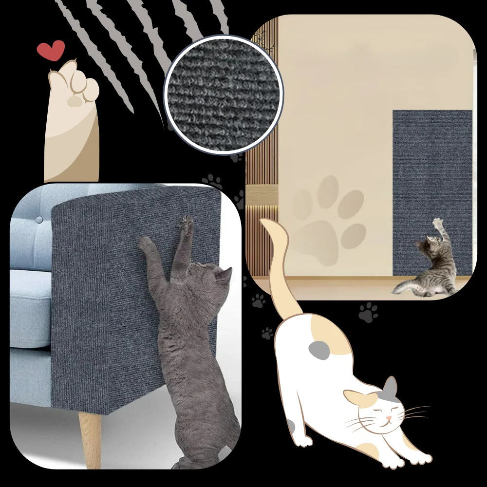 Adhesive Wall Mounted Cat Scratch Pad | Trusted by Pet Owners — Safe, Easy to Use & Built to Last