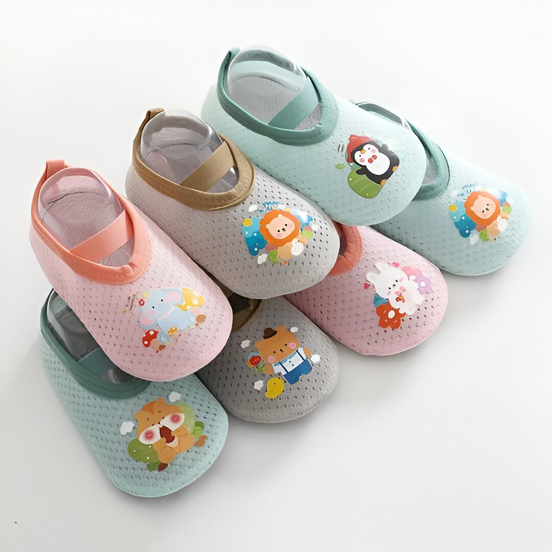 Baby Cartoon Non-Slip Shoes - Soft Sole First Walker Shoes for Babies and Toddlers