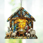 Nativity Scene Suncatcher - Christmas Window Decoration for Home