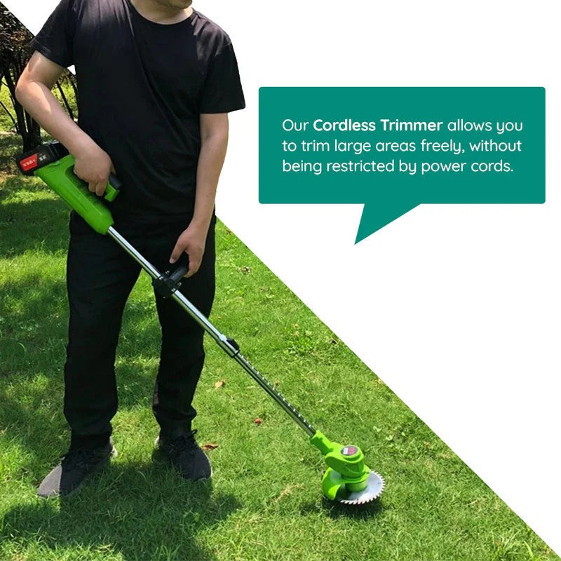 Powerful Electric Battery Operated Cordless Grass Trimmer | Hardy, Weather-Resistant & Beautifully Designed for Your Outdoor Space