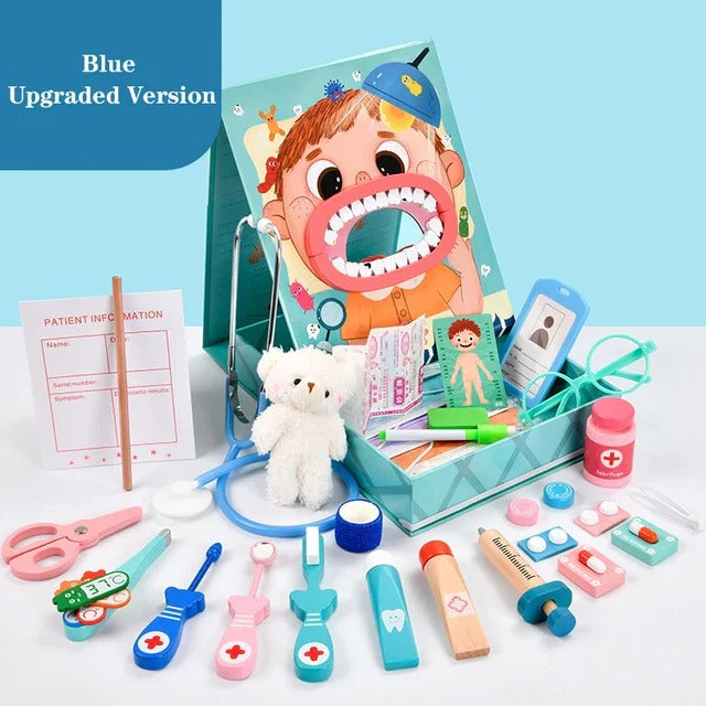 Children's Dentist Role-Play Kit | Kids Pretend Play Dental Set with Realistic Accessories