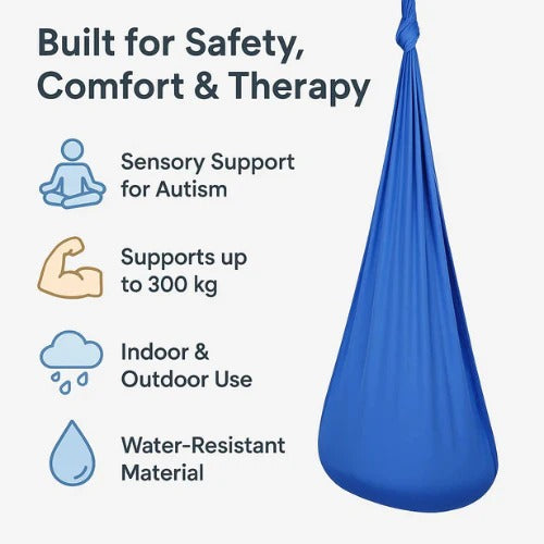 Sensory Autism Therapy Swing Indoor and Outdoor Hammock | Premium Outdoor Essential for Garden Lovers — Built to Last Outdoors