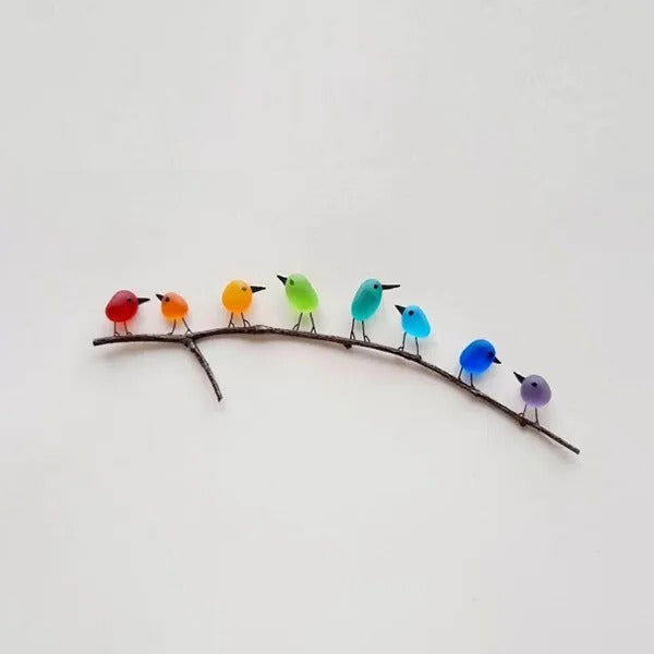 Sea Glass Birds Decor Coastal Love Notes | Compact, Stylish & Incredibly Useful — An Everyday Home Must-Have