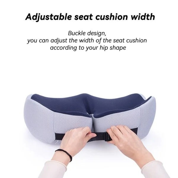 Adjustable Memory Foam Sit Bone Relief Seat Cushion | Clinically Designed for Targeted Pain Relief & Faster Daily Recovery
