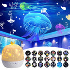 Children's Ocean Projection Night Light | Kids Bedroom Night Lamp with Moving Sea Display