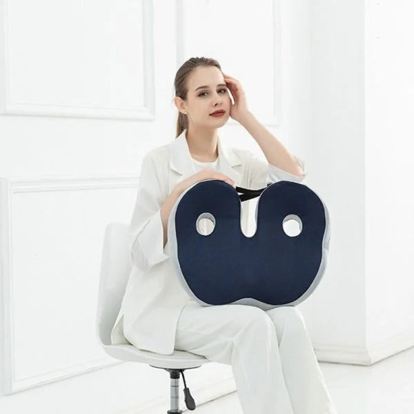 Adjustable Memory Foam Sit Bone Relief Seat Cushion | Clinically Designed for Targeted Pain Relief & Faster Daily Recovery