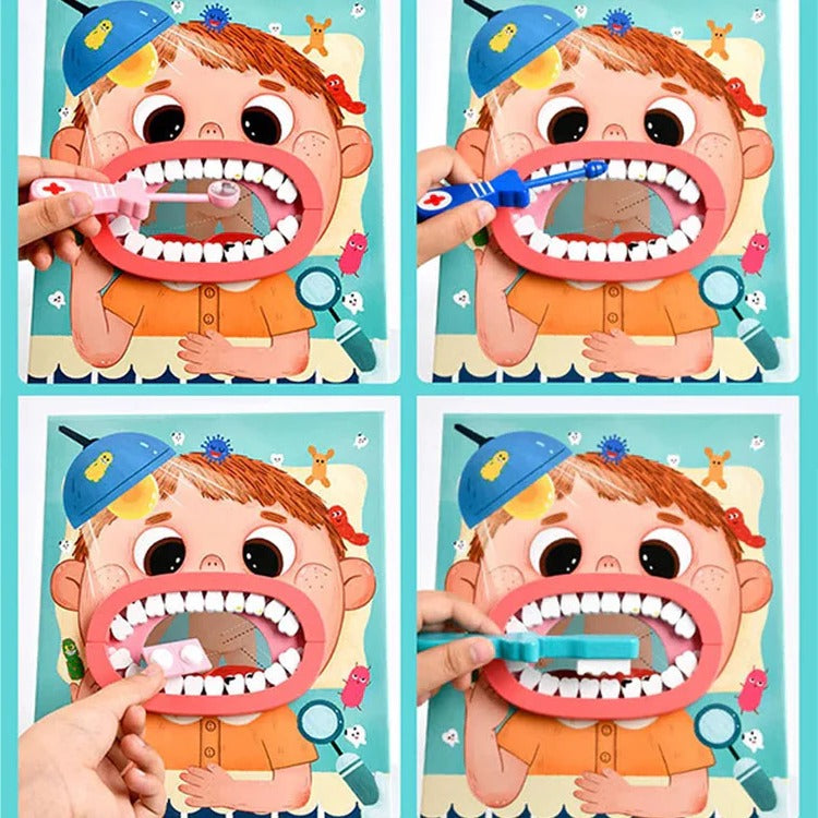 Children's Dentist Role-Play Kit | Kids Pretend Play Dental Set with Realistic Accessories