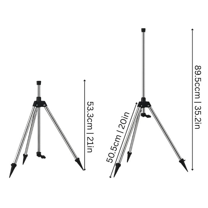 High-Pressure Rotating Tripod Sprinkler | Hardy, Weather-Resistant & Beautifully Designed for Your Outdoor Space