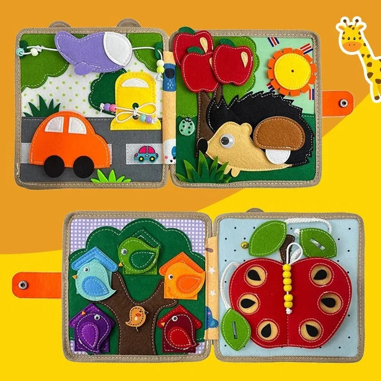Children's Sensory Activity Story Book | Interactive Busy Book for Toddlers — Tactile Learning