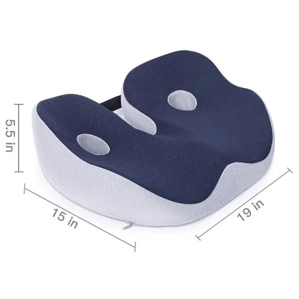 Adjustable Memory Foam Sit Bone Relief Seat Cushion | Clinically Designed for Targeted Pain Relief & Faster Daily Recovery