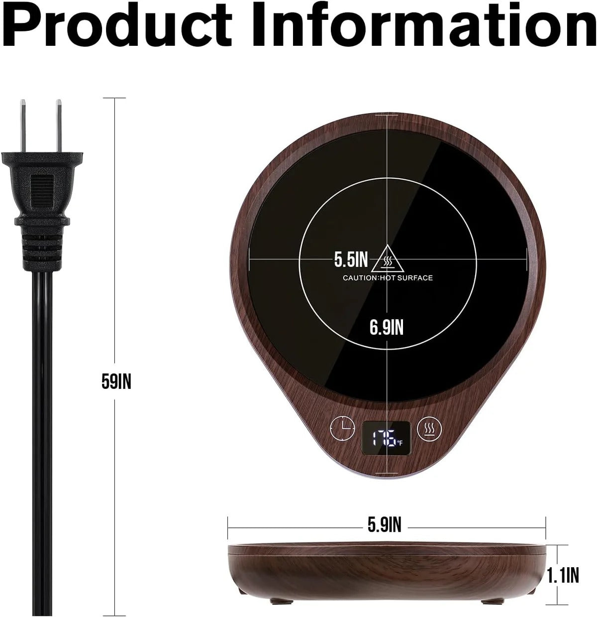 Coffee Mug Warmer Set | Effortlessly Functional Home Essential for Clean, Organised Living