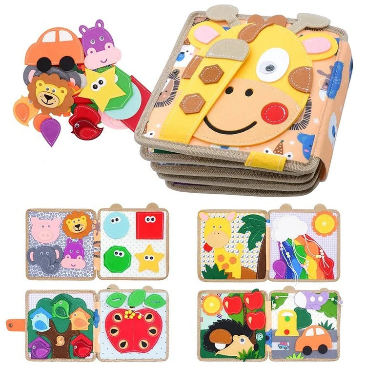 Children's Sensory Activity Story Book | Interactive Busy Book for Toddlers — Tactile Learning