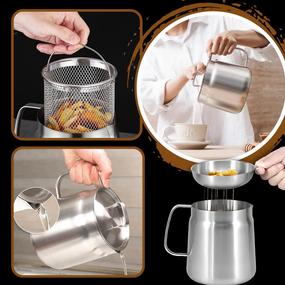 2-in-1 Deep Frying Pot | Practical, Beautiful & Built to Last — The Smart Choice for Any Home