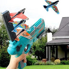 SkyGlider Aircraft Launcher Toy | Foam Plane Launcher Set for Kids Outdoor Play